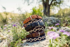 Corbina Black Woven Belt - Exótico Noche - Image 3