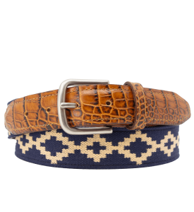 Corbina Woven Belt - Exótico Cognac