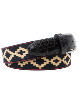 Corbina Black Woven Belt - Exótico Noche - Image 6