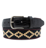 Corbina Black Woven Belt - Exótico Noche