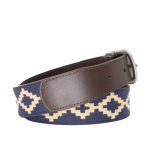 Corbina Chocolate Leather Woven Belt - Image 3