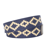 Corbina Chocolate Leather Woven Belt - Image 2