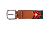 Guatemalan Forest Green Woven Belt - Image 6