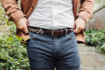 Corbina Woven Belt - Exótico Burgundy - Image 2